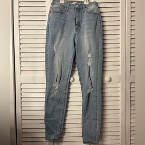 High rise light wash Jeans/leggings